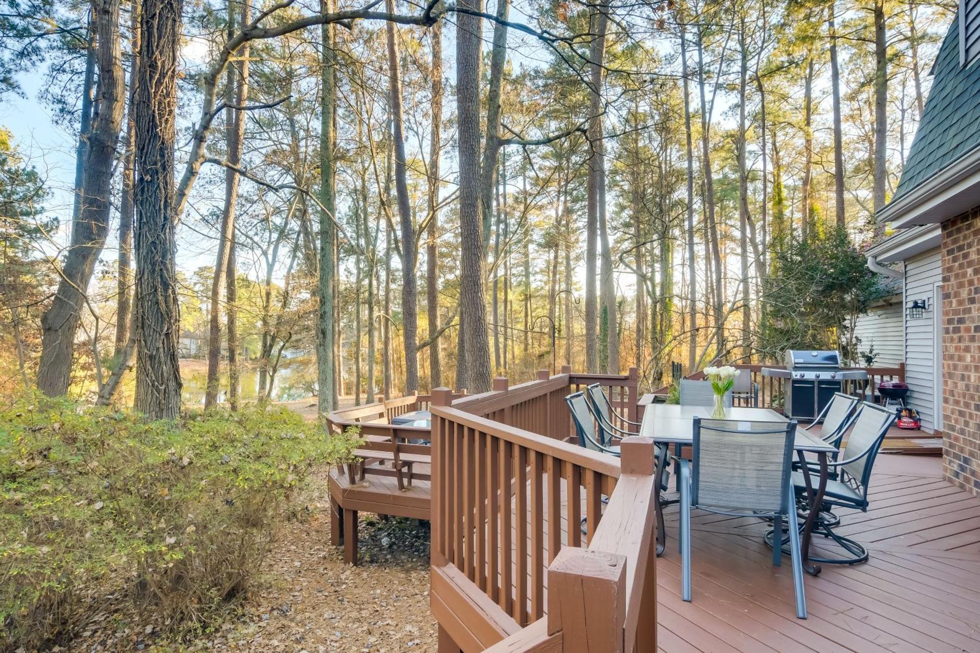 Peaceful Durham Retreat On Pond With Huge Deck! Villa Dış mekan fotoğraf